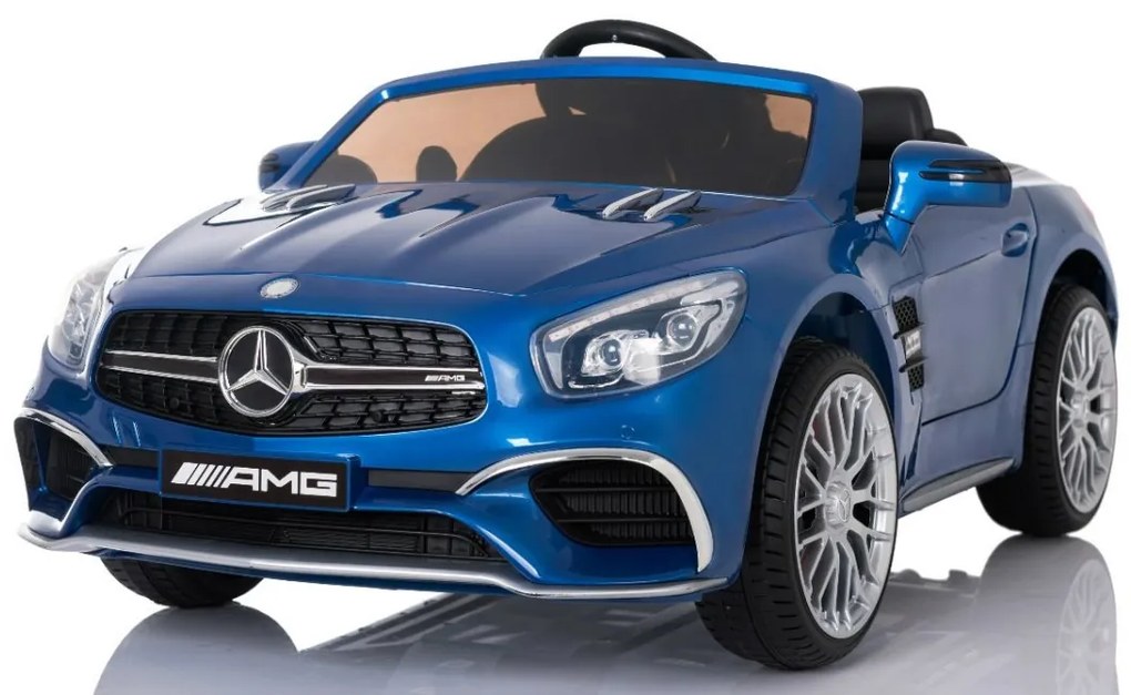 RAMIZ ELEKTRICKÉ AUTÍČKO MERCEDES AMG SL65 - LAKOVANÉ - MODRÁ - 2x35W - 12V/7Ah - 2023