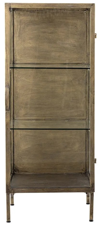 Kovová vitrína v zlatej farbe 45x110x40 cm Saone – Bloomingville