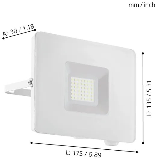 Eglo 33154 - LED reflektor FAEDO 3 LED/30W/230V