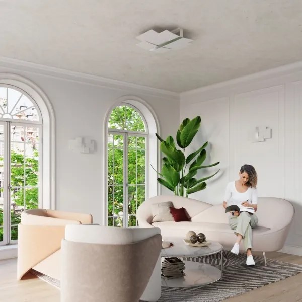 Sollux SL.0350 - Nástenné svietidlo CELIA 2xG9/40W/230V chróm/biela