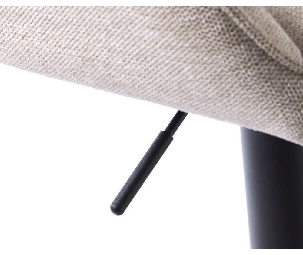Béžová barová stolička s nastaviteľnou výškou Nolan – Unique Furniture