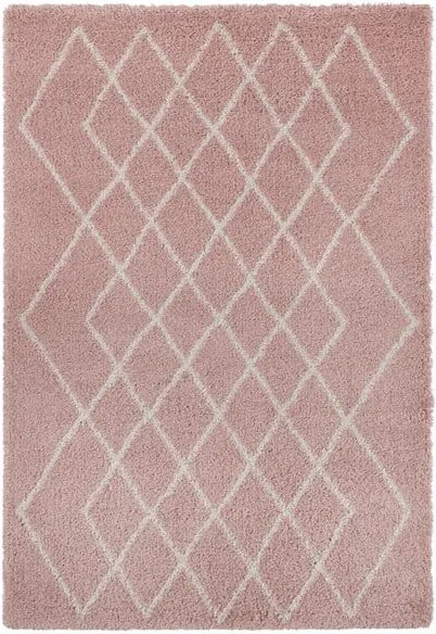 Ružovo-krémový koberec Mint Rugs Allure, 80 × 150 cm
