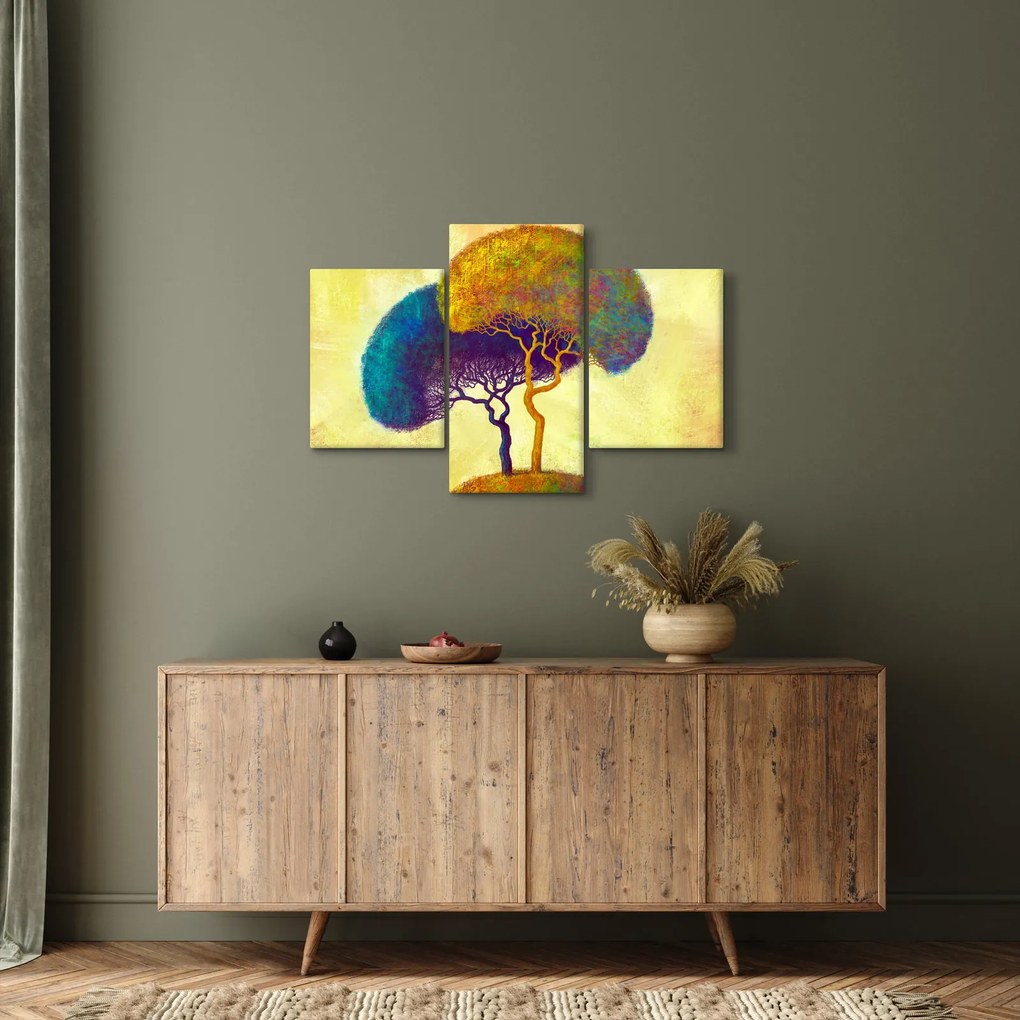 Obraz - Stromy na kopci (90x60 cm)