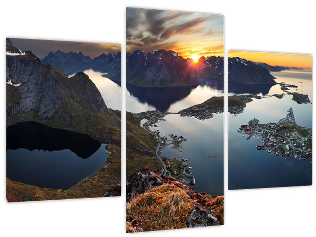 Obraz - Horská krajina, Nórsko (90x60 cm)