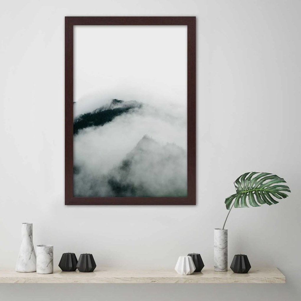 Gario Plagát Hory v oblakoch Farba rámu: Bez rámu, Rozmery: 30 x 45 cm