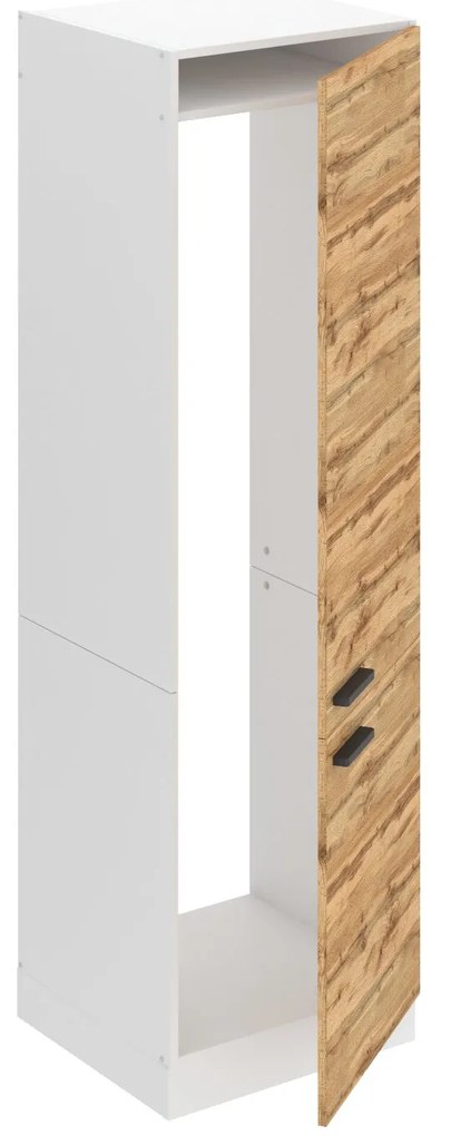 Vysoká kuchynská skrinka Belini Premium Full Version pre vstavanú chladničku 60 cm dub wotan