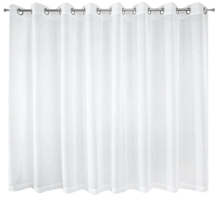 Biela záclona na krúžkoch LUCY 300x160 cm
