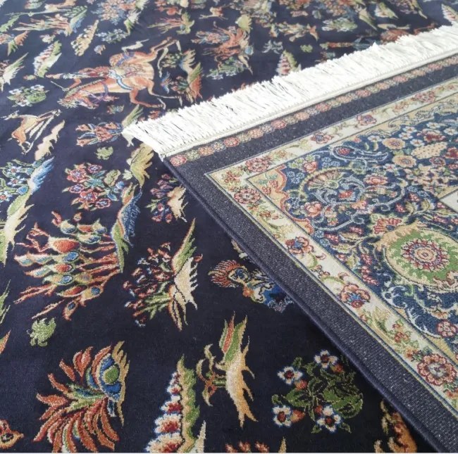 Koberec Exkluzívny Qum Silk 10 modrý