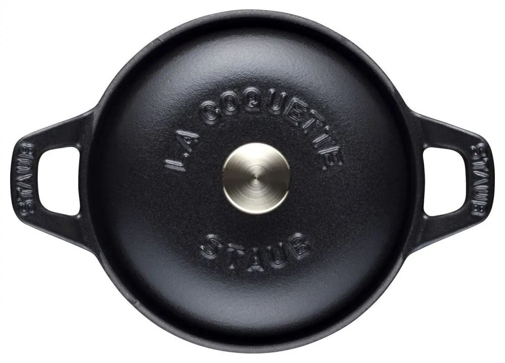 Staub La Coquette Mini okrúhly hrniec 12 cm/0,5 l čierny, 11741223