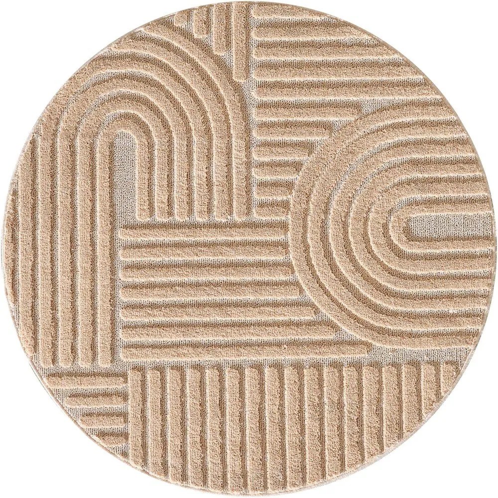Svetloružový okrúhly koberec ø 160 cm Art 1121 – Ayyildiz Carpets