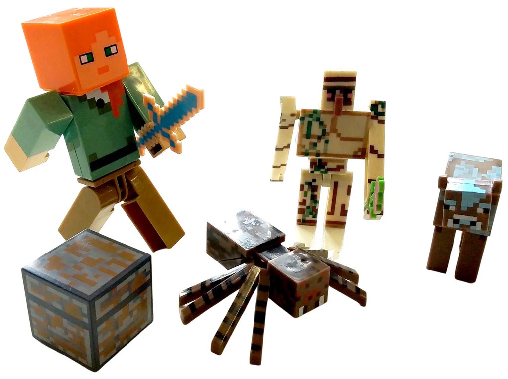 Toybit Kolekcia figúrok Minecraft Alex a Golem súprava 7 ks