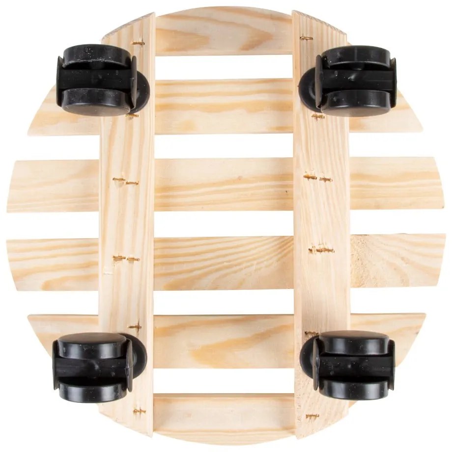 Drevený pojazdný podstavec pod kvetináč ø 29 cm (výška 8 cm) Indoor & Outdoor – Esschert Design