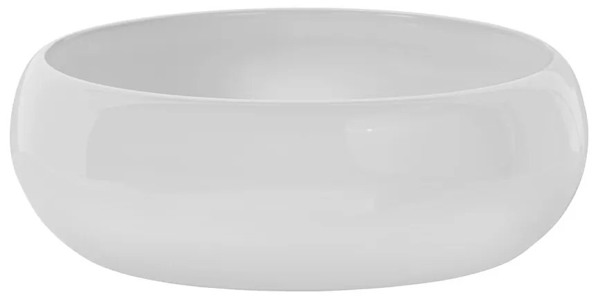 Súprava keramického umývadla na dosku s výpustom WIKI 36 cm biela