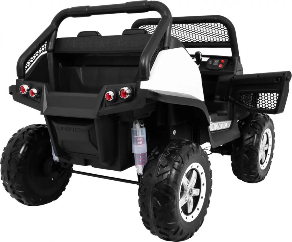 Ramiz Mercedes Benz Unimog elektrické autíčko pre deti biele