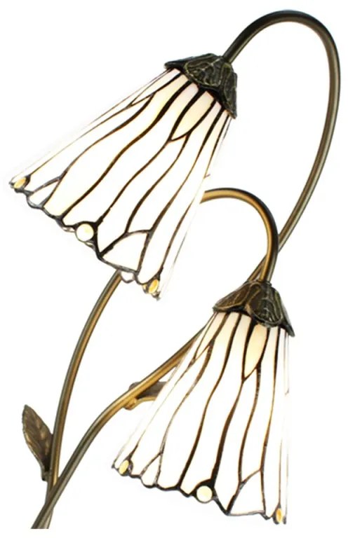 Nočná lampa Tiffany 35*18*61 WHITE