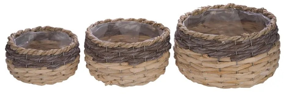 Súprava 3 kvetináčov Ego Dekor Nature S