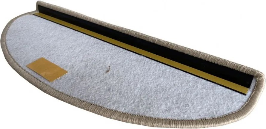 Nášľapy na schody Alassio šedobéžové polkruh, samolepiaci - 28x65 polkruh (rozmer vrátane ohybu) Vopi
