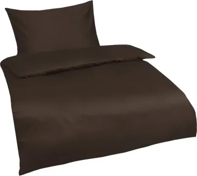 Obliečky Satin, hnedé%