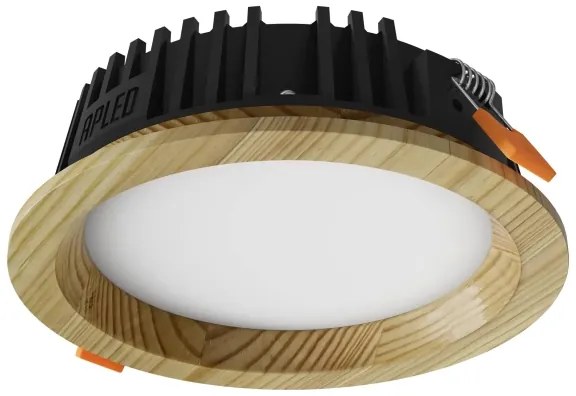 APLED - LED Podhľadové RONDO WOODLINE LED/6W/230V 3000K pr. 15 cm borovica masív