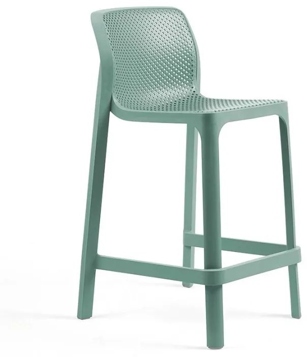 NET STOOL MINI záhradná barová stolička bez podrúčok tortora