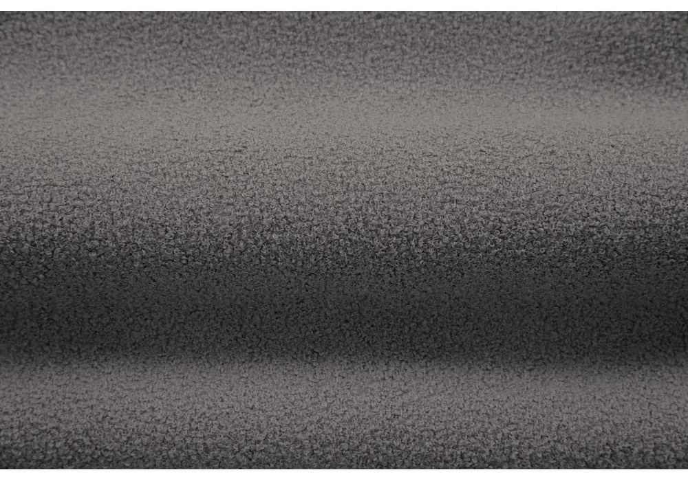 Sivé kreslo z textílie buklé Jenny – Micadoni Home