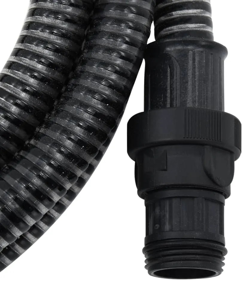 Odsávacia hadica s PVC spojkami, čierna 1" 10 m, PVC