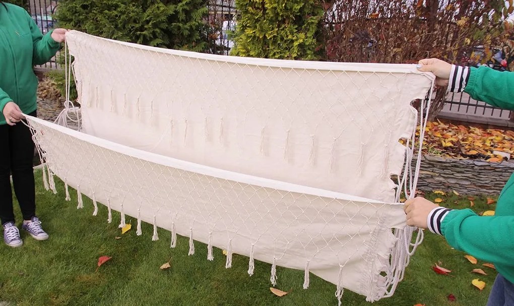 Bestent Záhradná hojdacia sieť Beige Monaco Summer pre 2 osoby