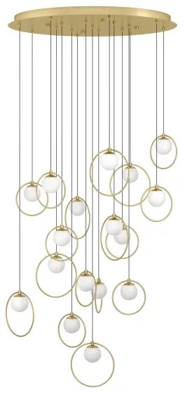 Eglo 390346 - LED Stmievateľný luster na lanku PORTOCOLOM 17xLED/3W/230V pr. 78 cm