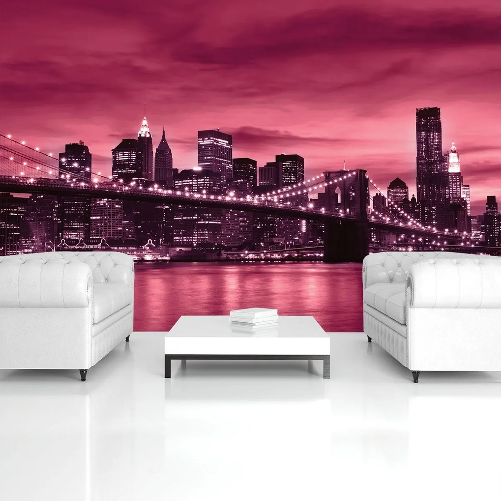 Fototapeta - New York Brooklyn Bridge City (152,5x104 cm)