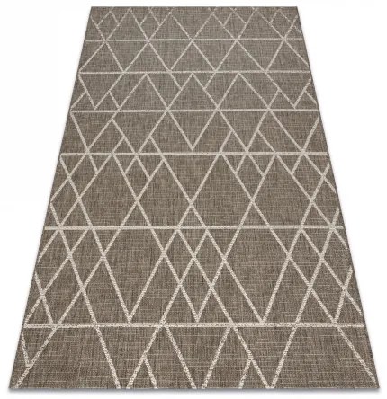 KOBEREC SIZAL FLOORLUX 20508 taupe / šampanské TROJUHOLNÍK Veľkosť: 120x170 cm