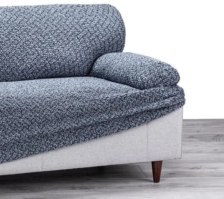 Bielastické poťahy VENEZIA modrá kreslo (š. 60 - 110 cm)