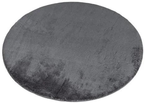 Protišmykový koberec MELLOW antracitový kruh