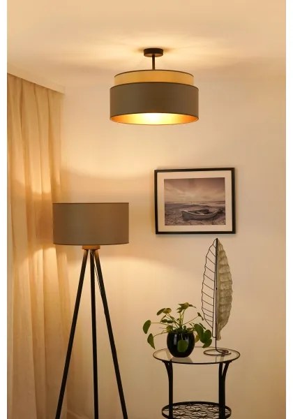 Brilagi - Prisadený luster OREGON VEGE 1xE27/15W/230V pr. 45 cm šedá