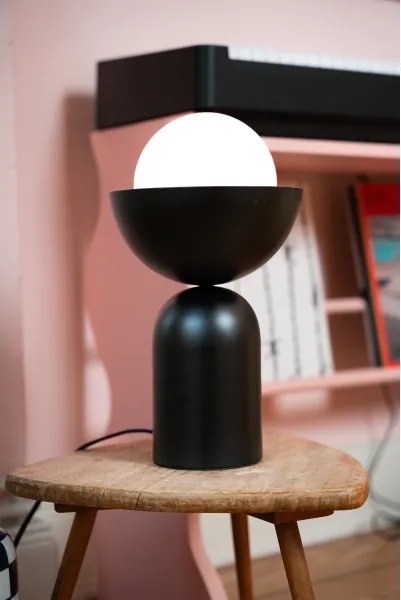 Osram - Stolná lampa DECOR BOWL 1xE14/25W/230V čierna