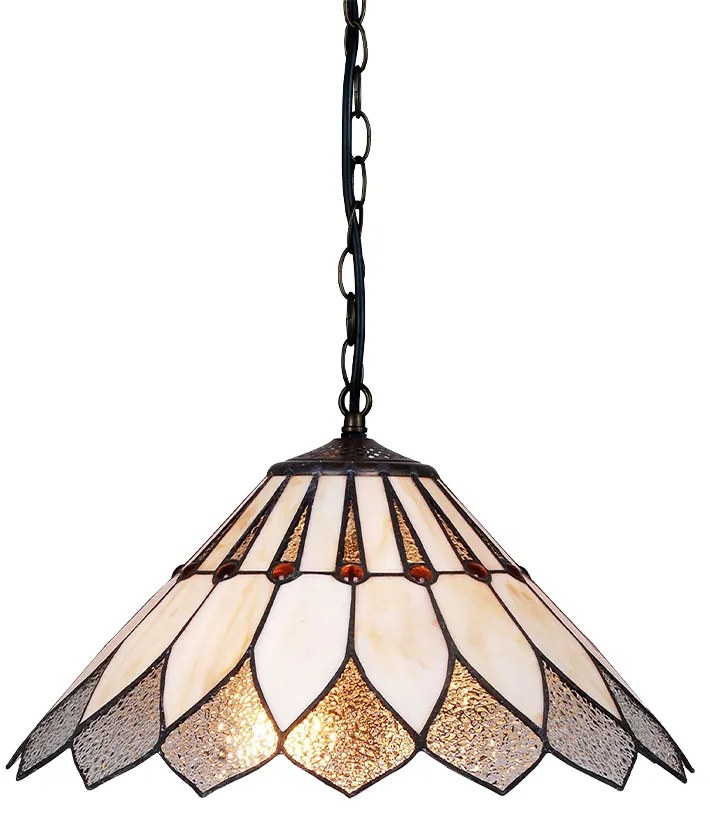 Vitráž Tiffany moderný luster do spálne Prezent 217 vzor 13