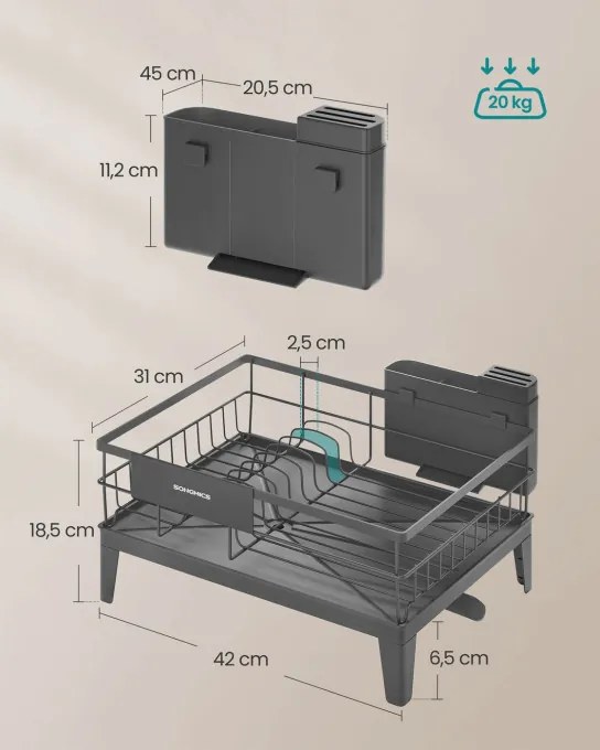 Odkvapkávač na riad KCS550GT01