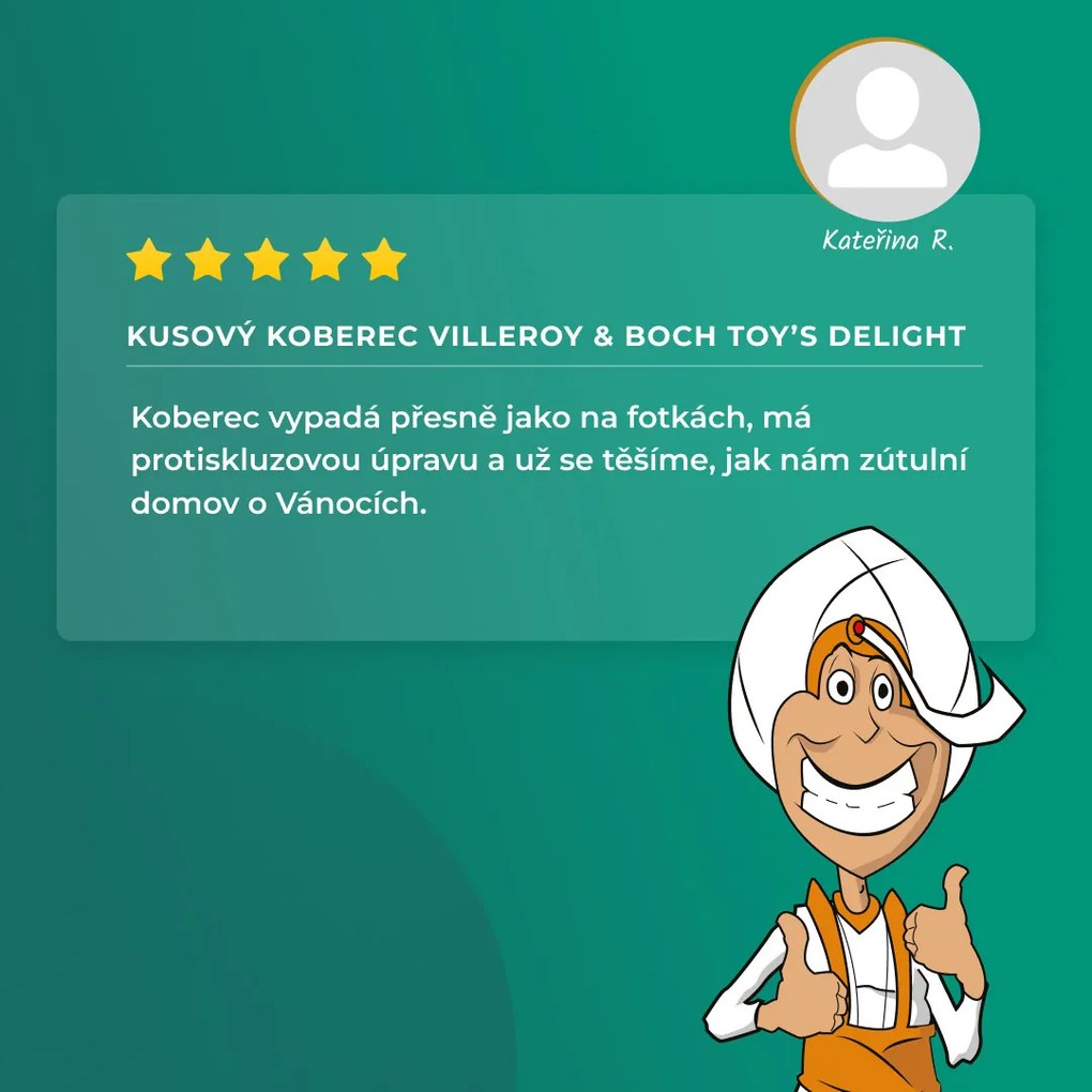 Villeroy & Boch, Kusový koberec Villeroy & Boch Toy's delight 106276 Cream, Red kruh, 160x160 (priemer) kruh, červená, obývacia izba