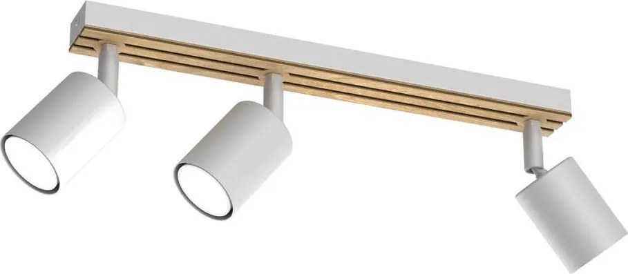 Bodové svietidlo TERRA 3xGU10/8W/230V biela/dub