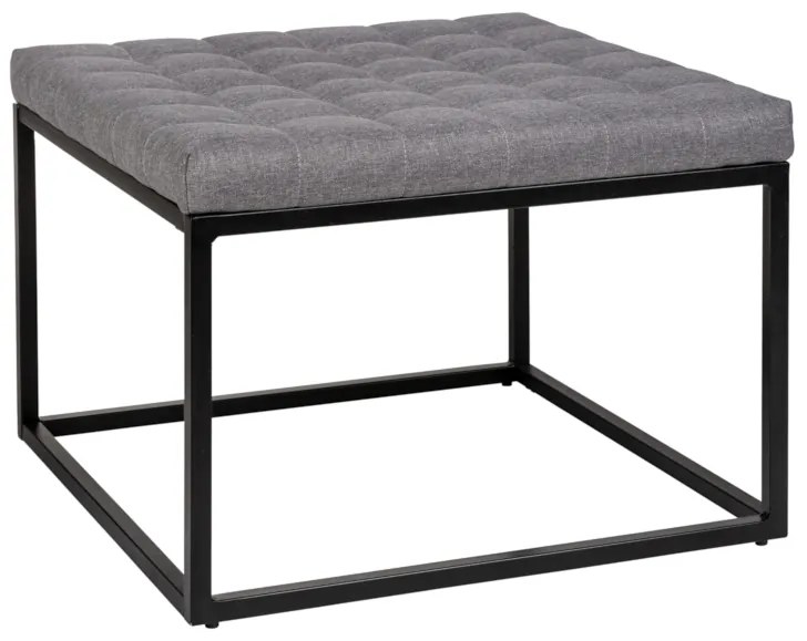 Lavica DOMINIQ XL, 59x45,5x59, čierna/sivá