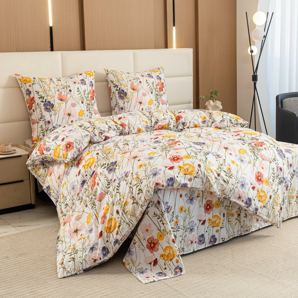 Obliečky z mikrovlákna WILDFLOWERS farebné Rozmer obliečky: 70 x 90 cm | 140 x 220 cm