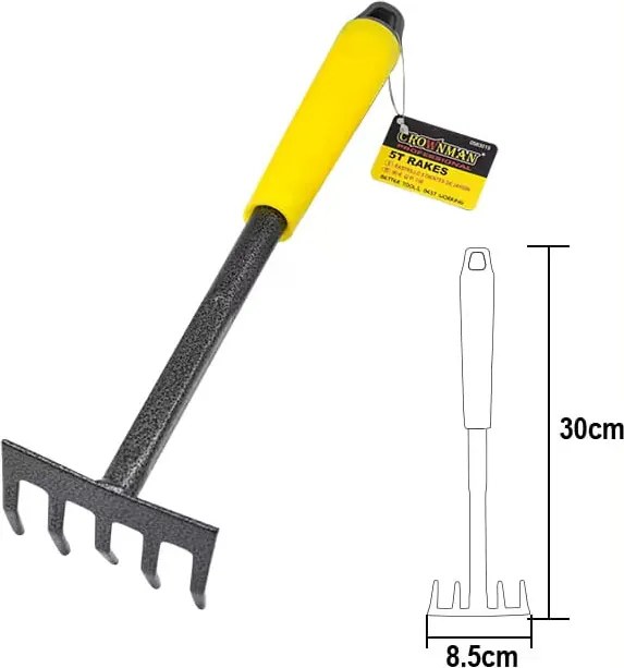 CROWNMAN Kovové hrable 30 cm