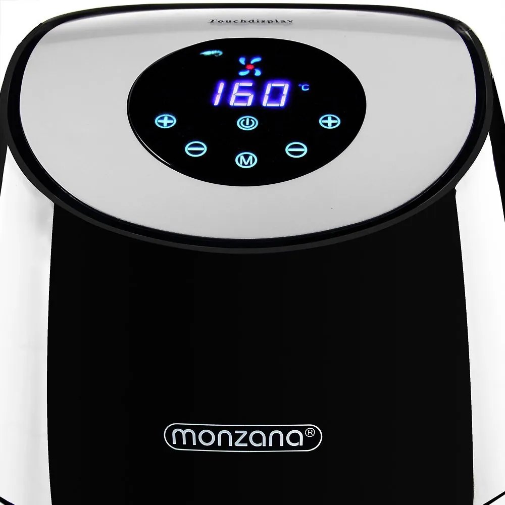 InternetovaZahrada Teplovzdušná fritéza FRYER 1 black - 9 v 1 s dotykovým displejom 1485 W 3,6 l