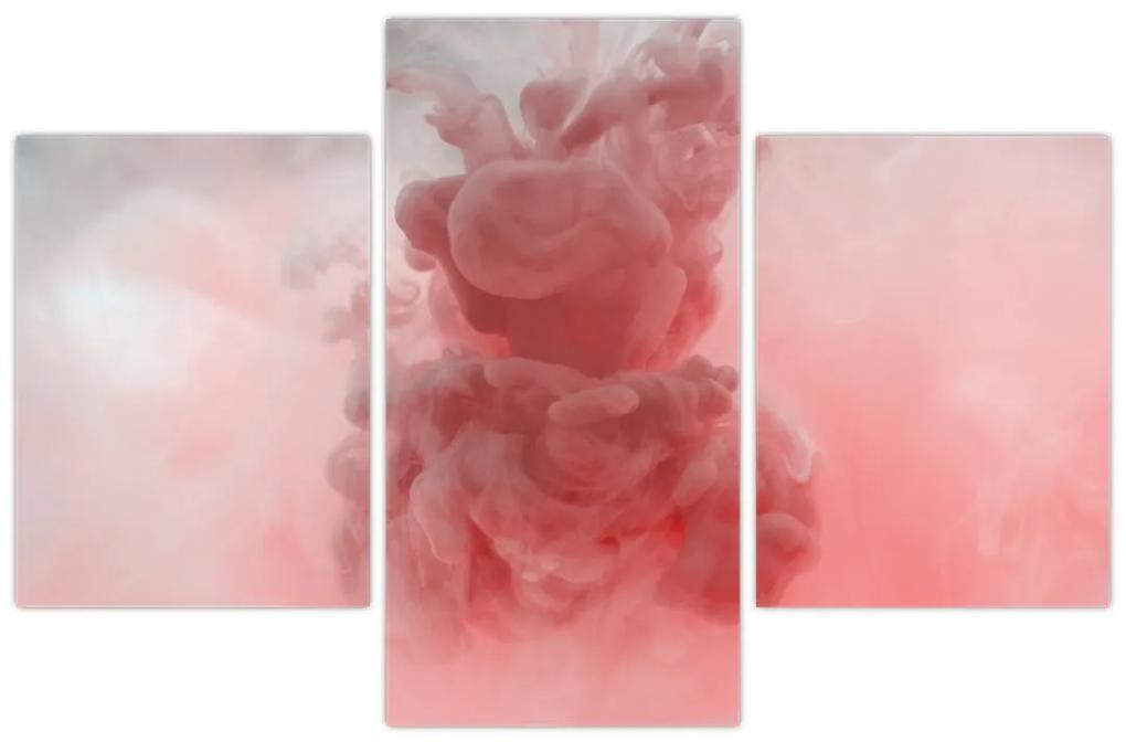 Obraz červeného dymu (90x60 cm)