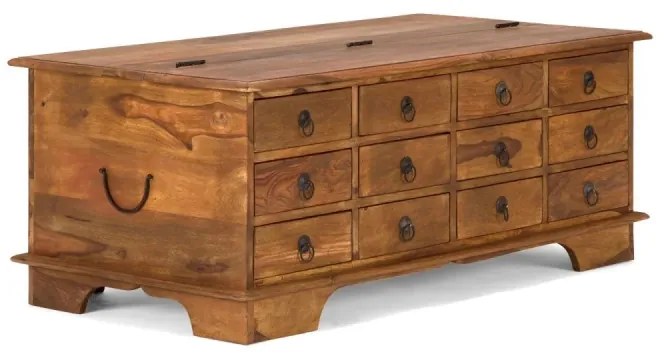 furniture-nabytek.cz - Masívny konferenčný stolík Merlin II z palisandra, lakovaný, hnedý – 110×60×45 cm