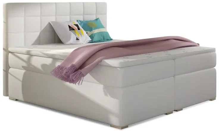 Posteľ Boxspring Alicia 200 x 180, modrá (látka - ba 09/soro 76)