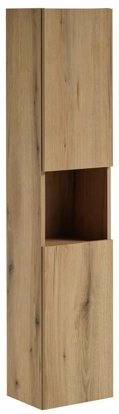Vysoká koupelnová skříňka Nova Oak A 80-03-2D dub evoke