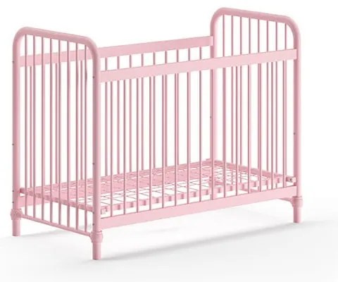 Ružová kovová postieľka 60x120 cm BRONXX – Vipack