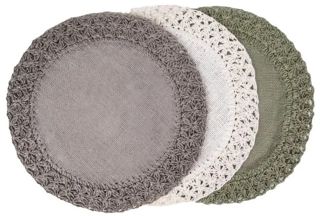 Podložka pod tanier BOHO 11 sivá (6 ks)