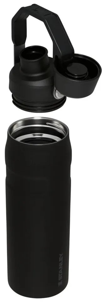 Čierna termofľaša z nehrdzavejúcej ocele 700 ml IceFlow™ Bottle Fast Flow Black – Stanley