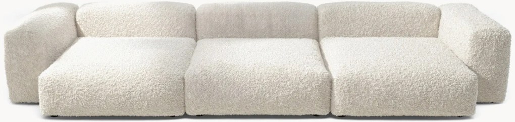 Plyšová modulárna pohovka Vetsak, 4-miestna